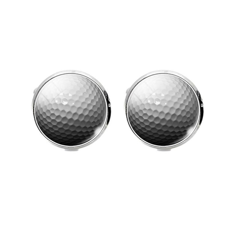 高爾夫袖扣 Golf Cufflinks KC10127 ** 附送贈品 ** - 袖扣 - 其他金屬 銀色