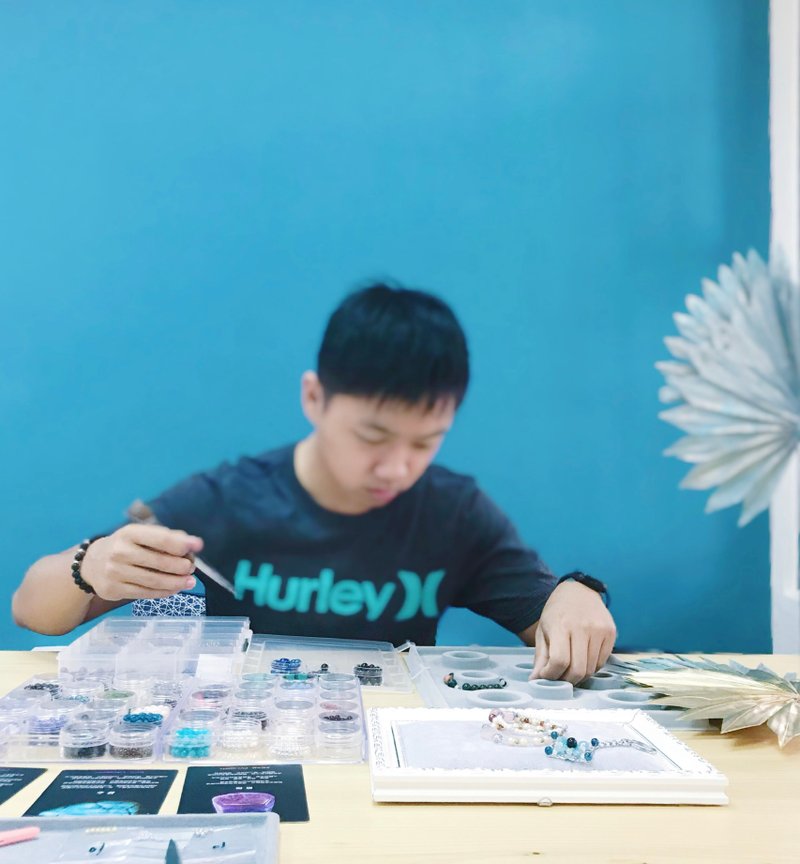 天然石手串 情人節禮物 男子 特別版 寶石占卜 交換禮物 - 金工/飾品 - 寶石 