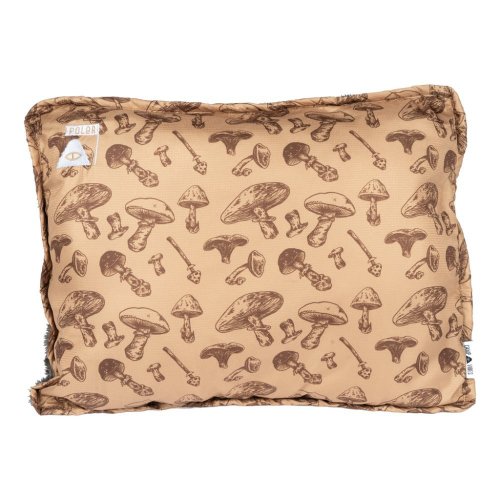 POLER 臺灣總代理 POLER CAMP PILLOW 露營枕 淺棕蘑菇印花