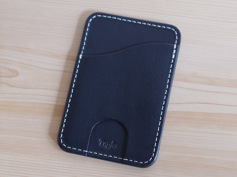 Nume leather pass case black - ที่เก็บพาสปอร์ต - หนังแท้ สีดำ