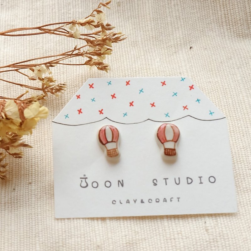 balloon earring - Earrings & Clip-ons - Pottery 