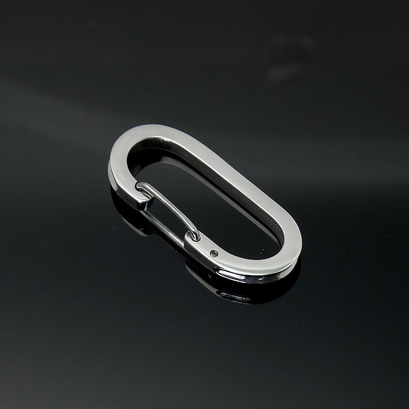Carabiner Silver Key Ring [POSITION] LLK-001sv [Free Shipping] - ที่ห้อยกุญแจ - โลหะ 