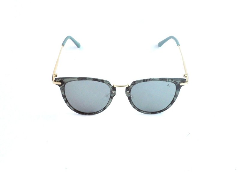 (Defective Product Discount) 2is NayaS Sunglasses Polarized│Vintage Triangular - แว่นกันแดด - โลหะ สีเงิน