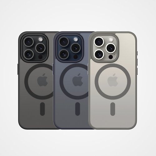 UNIU 官方旗艦館 【UNIU】iPhone15 系列 DAPPER Pro 霧凝透光殼-磁吸版