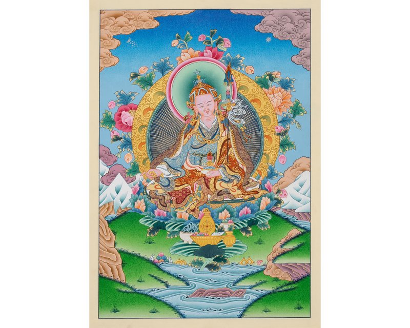 Enhance Your Meditation Practice Invite the Presence of Guru Rinpoche - Wall Décor - Other Metals Multicolor