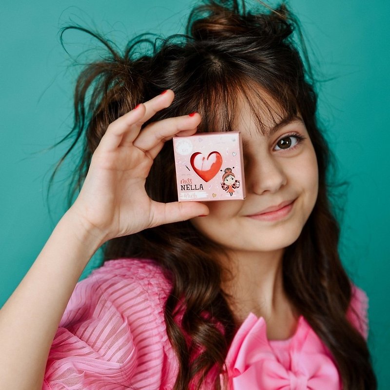 British [Miss NELLA] Children's Water-based Blush-Pomegranate Red - Lip & Cheek Makeup - Other Materials Red