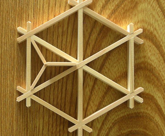 Japan Kumiko assembly kit Asahoha pattern L size Traditional