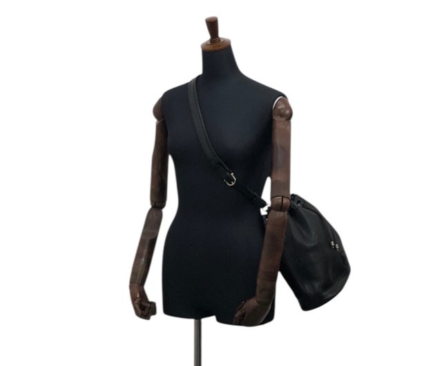 極美品✨セリーヌ　ショルダーバッグ　レザー　ブラック　ヴィンテージ CELINE - ヴィンテージ セリーヌ ショルダー レザー バッグ 黒