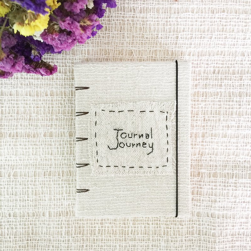 Notebook Handmadenotebook Diary 筆記本 - Notebooks & Journals - Cotton & Hemp White