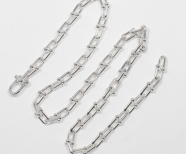 国内発送・すぐ届く【TIFFANY】スモールリンク ネックレス ティファニー ハードウェア リンク ネックレス ローズゴールド