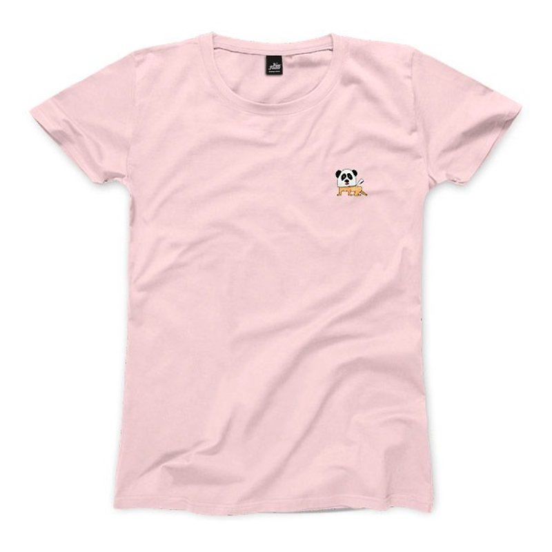Xiongxiong Fei up - Pink - Women's T-Shirt - เสื้อยืดผู้หญิง - ผ้าฝ้าย/ผ้าลินิน 