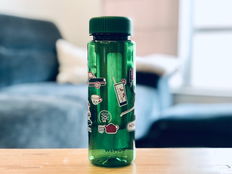 春日復古搭配 設計 城市水瓶/水壺 懷舊 回憶 特色 - 香港綠色 - 水壺/水瓶 - 塑膠 綠色