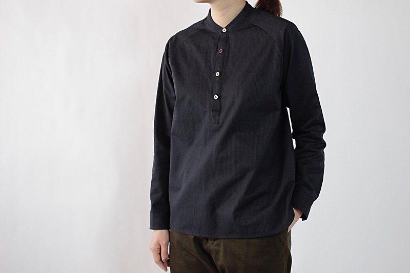 Mao Color Raglan Shirt / BK - Women's Tops - Other Materials Black