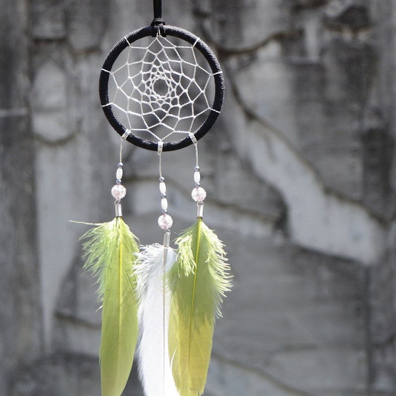 【限量】永恆時刻丨手工編織 閃耀 Dreamcatcher 捕夢網-橄欖綠 - 吊飾/掛飾 - 其他材質 多色