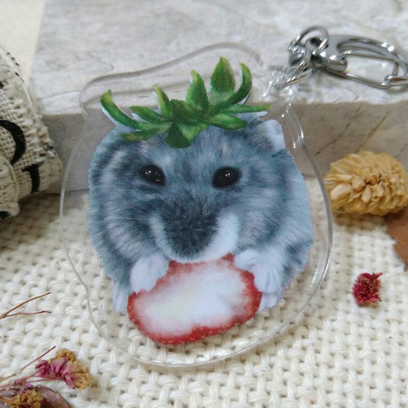 Purple warehouse- Acrylic charm (key ring)-double-sided pattern-new manufacturer_hamster - Keychains - Acrylic 