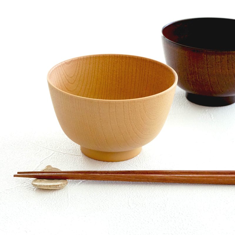 padou Japanese Natural Bowl 440ml Gift Japan Dinner Lunch Soup Noodle Present - Bowls - Plastic Brown