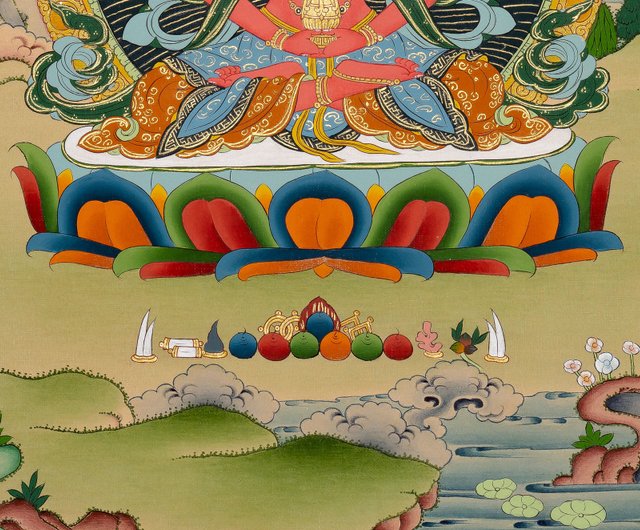 アミタユスチベットタンカ絵画 | 宗教壁装飾 - ショップ Boudha