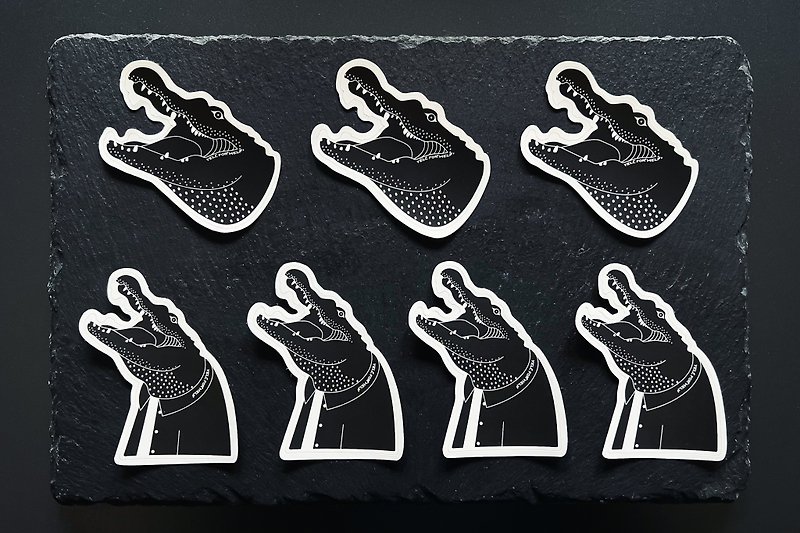 Crocodile Series Waterproof Stickers - Stickers - Paper 