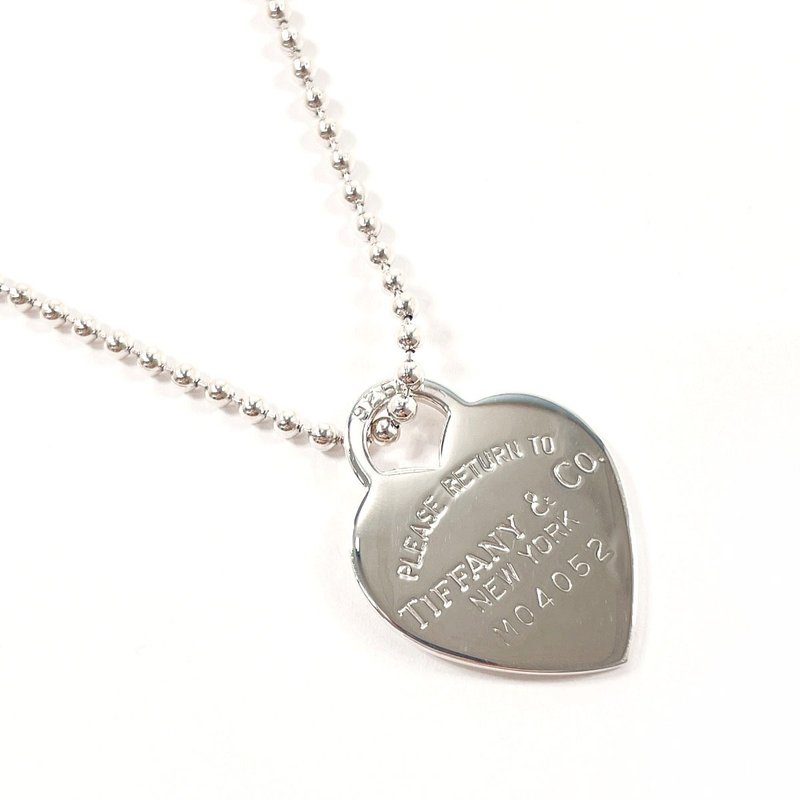 【日本直送 中古美品】ティファニー TIFFANY&Co. ネックレス ハート タグ リターントゥ ボールチェーン シルバー925 - 項鍊 - 純銀 銀色