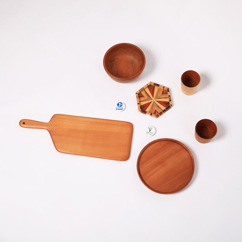 Goody Bag - Good Life Wooden Bags_ Fair Trade - Teapots & Teacups - Wood Brown
