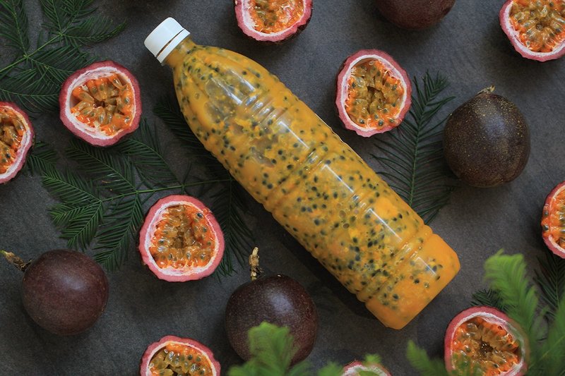 100% pure passion fruit pulp (with seeds) x 5 cans - Fruit & Vegetable Juice - Fresh Ingredients Orange