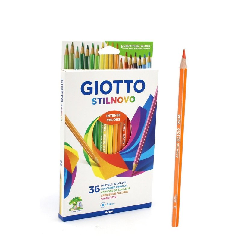 【義大利GIOTTO】STILNOVO 學用六角彩色鉛筆(36色) - 其他 - 其他材質 