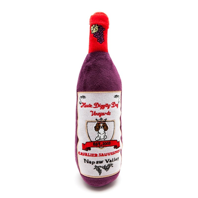 啾啾蘇維翁紅葡萄酒 - 貓/狗玩具 - 聚酯纖維 紫色
