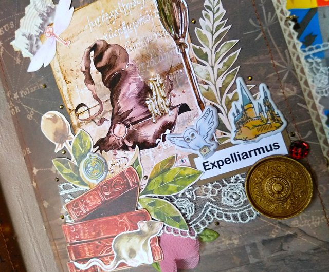 ハンドメイド マジック ウィザード ジャンク ジャーナル ノートブック