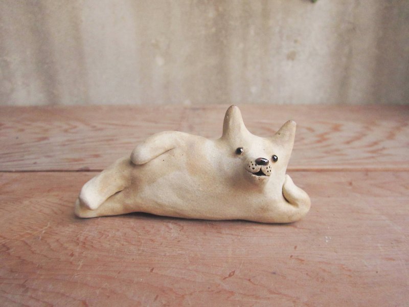 Come and lie down! Dog - Items for Display - Pottery 