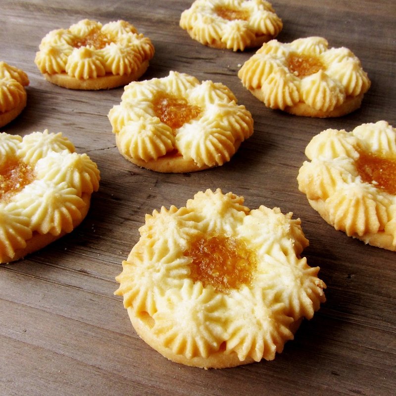 Jinsha Wanglai Quanquan - 8 packs (box) - Handmade Cookies - Fresh Ingredients Yellow