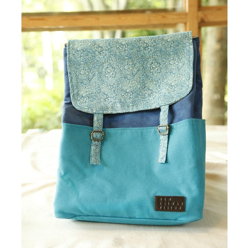 [] Adventure Series - chilly stream of jubilant - Backpacks - Other Materials Blue