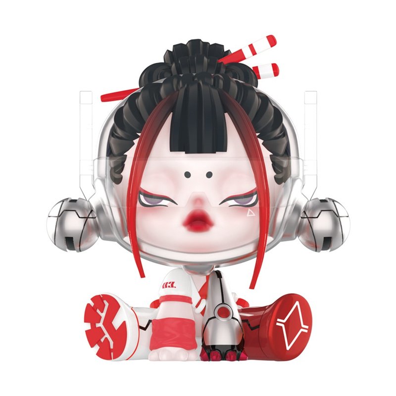 Skullpanda夜之城系列公仔盒玩(兩入隨機款) - 公仔/玩偶 - 塑膠 紅色