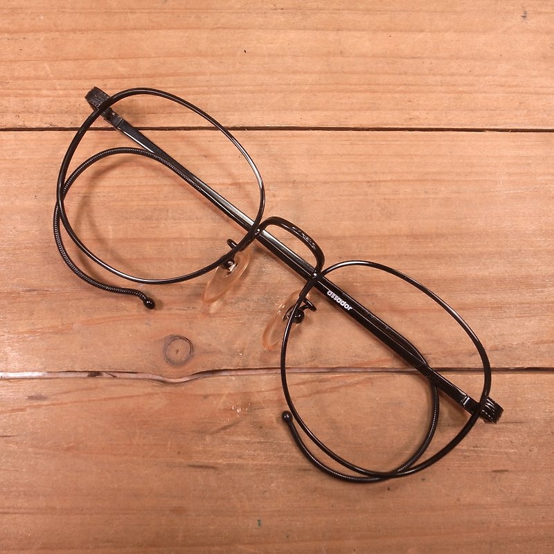 Old bone back hook type Ray-Ban metal frame V vintage - Glasses & Frames - Other Metals Black