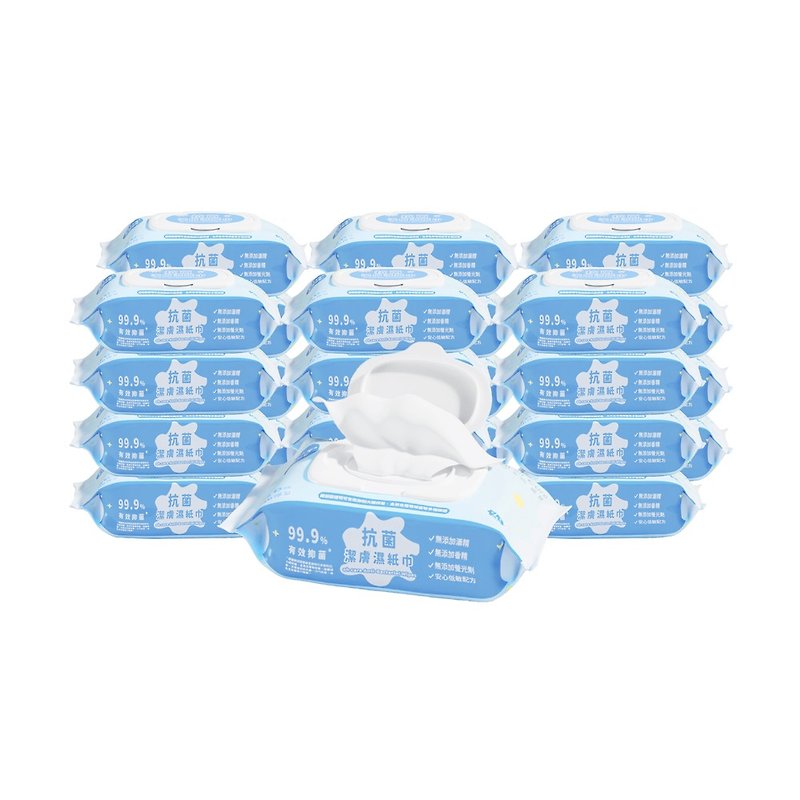 【oh care Oakwell】antibacterial cleansing wipes 80 packs/pack - Other - Other Materials 