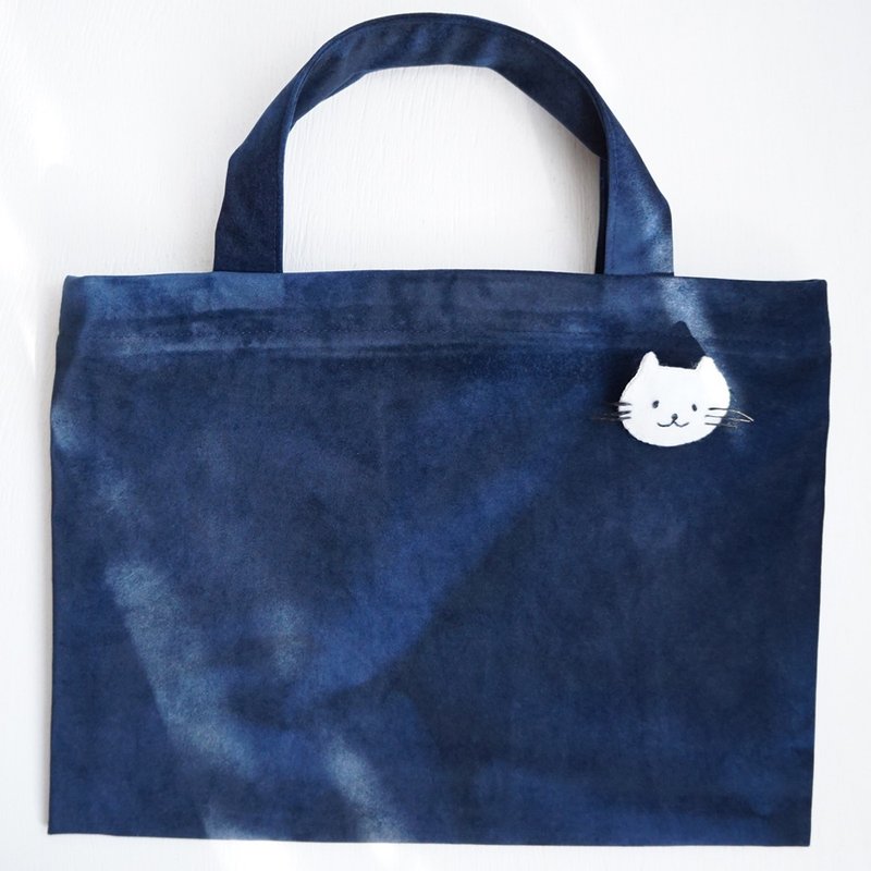 Ba-ba handmade mini carrying bag  No.B5B7 - Handbags & Totes - Other Materials Blue