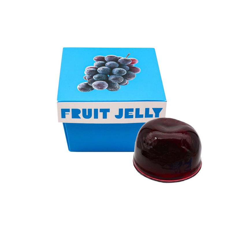 Fruit jelly Grapes Grape - ครีมและพุดดิ้ง - วัสดุอื่นๆ สีม่วง