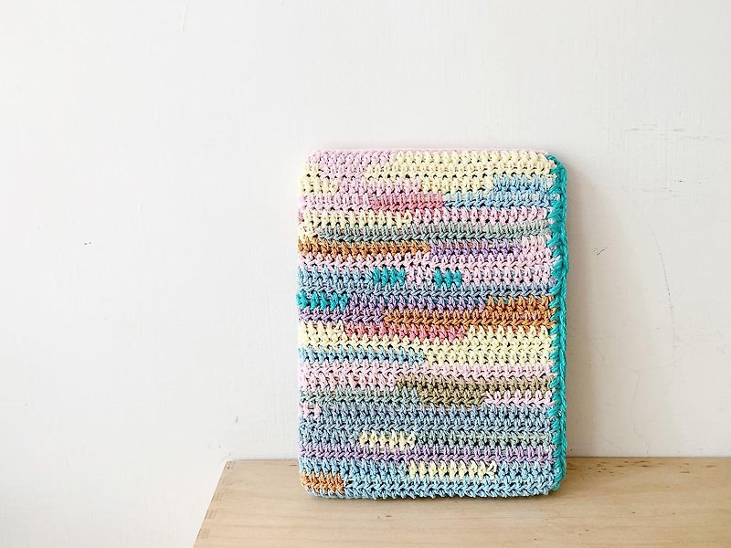 【endorphin】Knitted iPad case - กระเป๋าแล็ปท็อป - ผ้าฝ้าย/ผ้าลินิน สีเขียว
