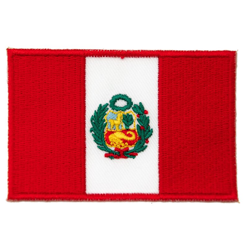 Combat Patches of Peru Flag  Bandera Peruanabadges Needlework With Sticker