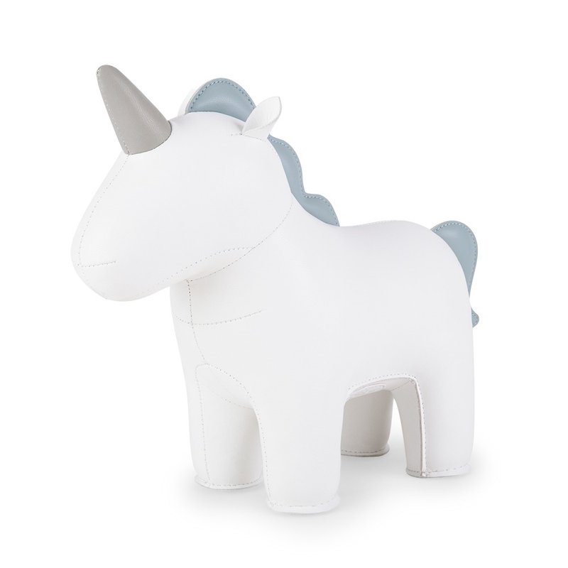 Zuny - Unicorn Nico - Bookend - Items for Display - Faux Leather Multicolor