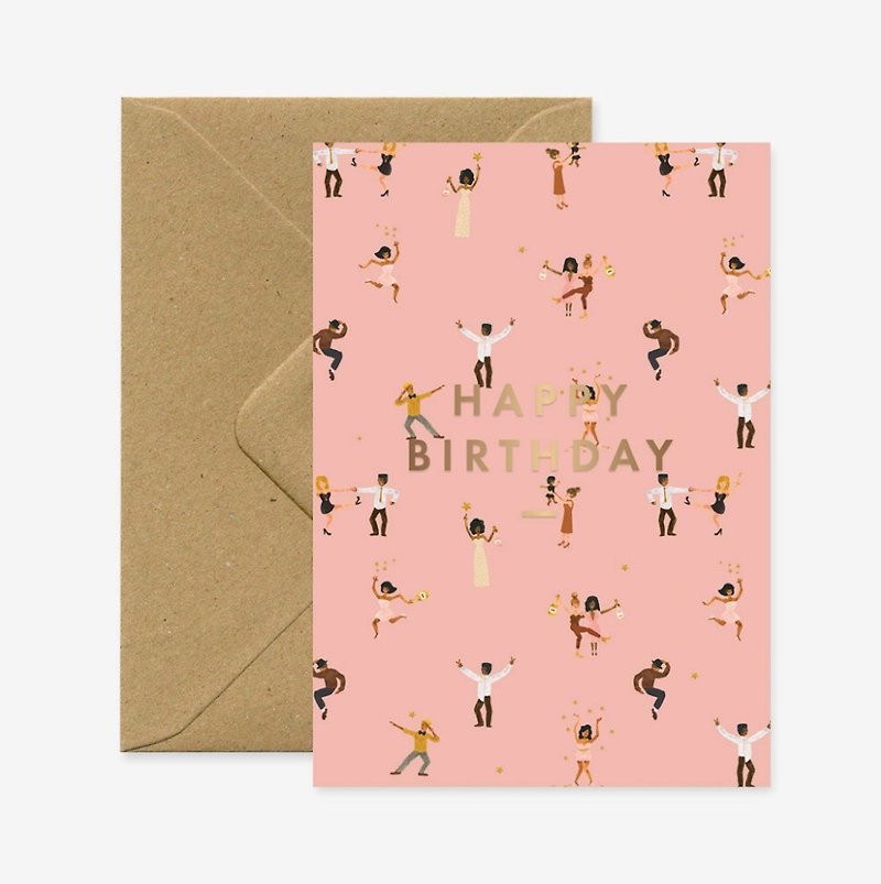 Dancing together birthday card - การ์ด/โปสการ์ด - กระดาษ 