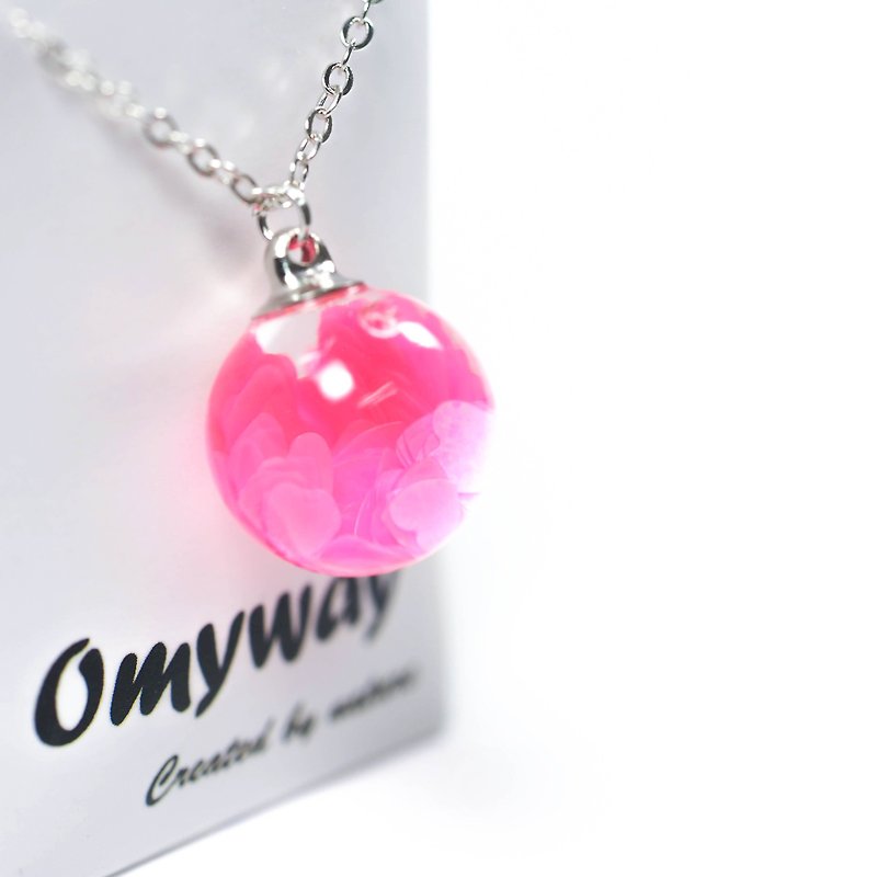 OMYWAY Handmade Water Star Necklace - Glass Globe Necklace - Chokers - Glass White