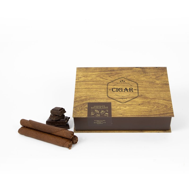 Self-pickup and free shipping:*Chocolate explosion cigar gift box 12 sticks* - Handmade Cookies - Other Materials 