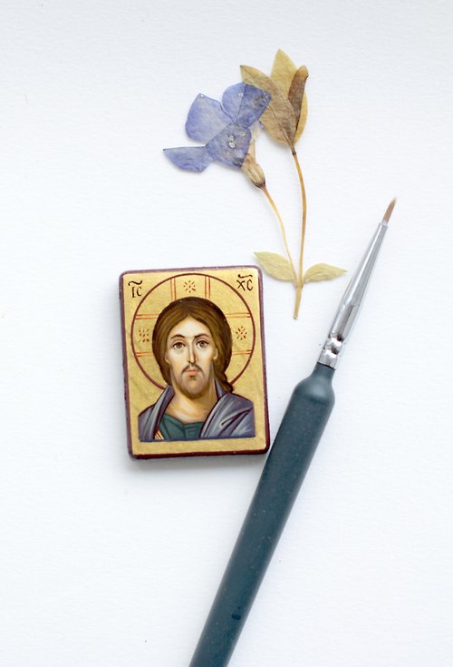 Orthodox small icons hand painted orthodox wood icon saint Holy Jesus Christ Icon from Sinai
