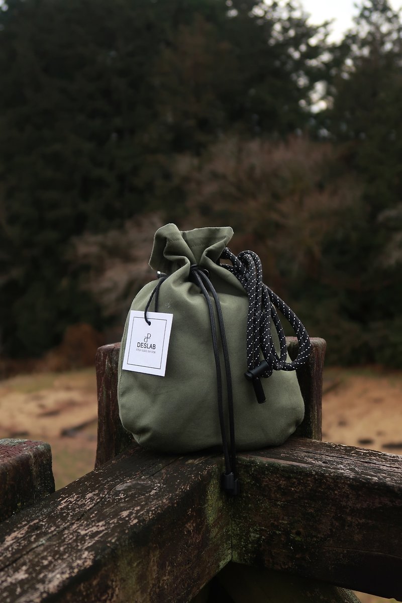 Deslab Japanese nano fabric waterproof bag/slant bag-basic lanyard - Messenger Bags & Sling Bags - Cotton & Hemp 