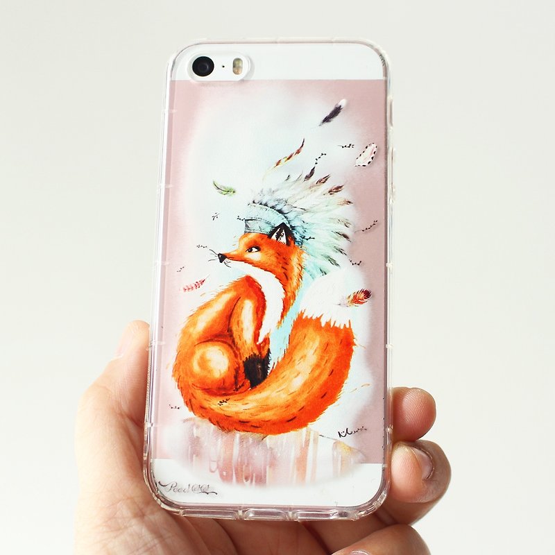 Fox phone case _ iPhone, Samsung, HTC, LG, Sony - Phone Cases - Silicone White