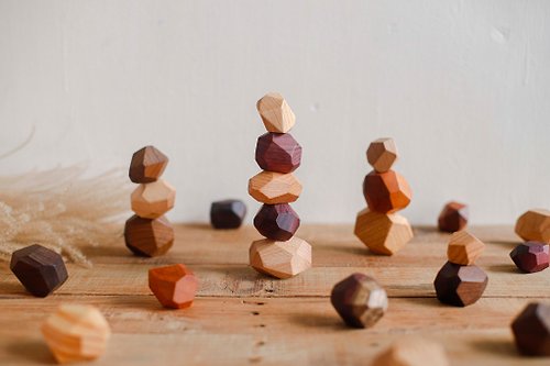 MoGu MaSha - 摩咕瑪沙工作室 積木 平衡木 疊疊樂 療育小物 益智遊戲 原木 堆堆樂