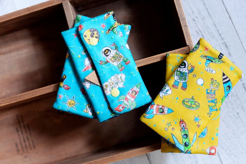 手工製作 - 日本限量布款嬰兒揹帶或車子專用咬咬巾 - 滿月禮物 - 棉．麻 多色