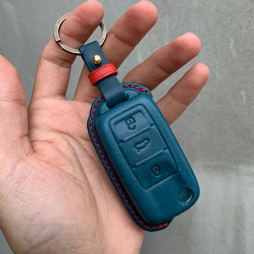 Buttero Leather car key case, car key cover, VW Volkswagen - Shop