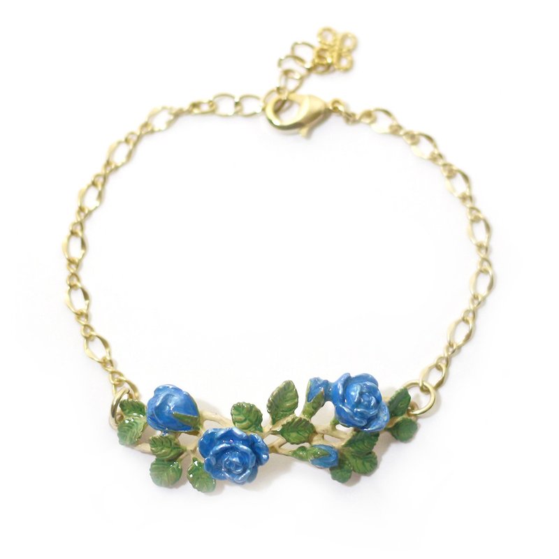 アイスローズブレスレット Blue Rose BL026 - 手鍊/手環 - 其他金屬 藍色