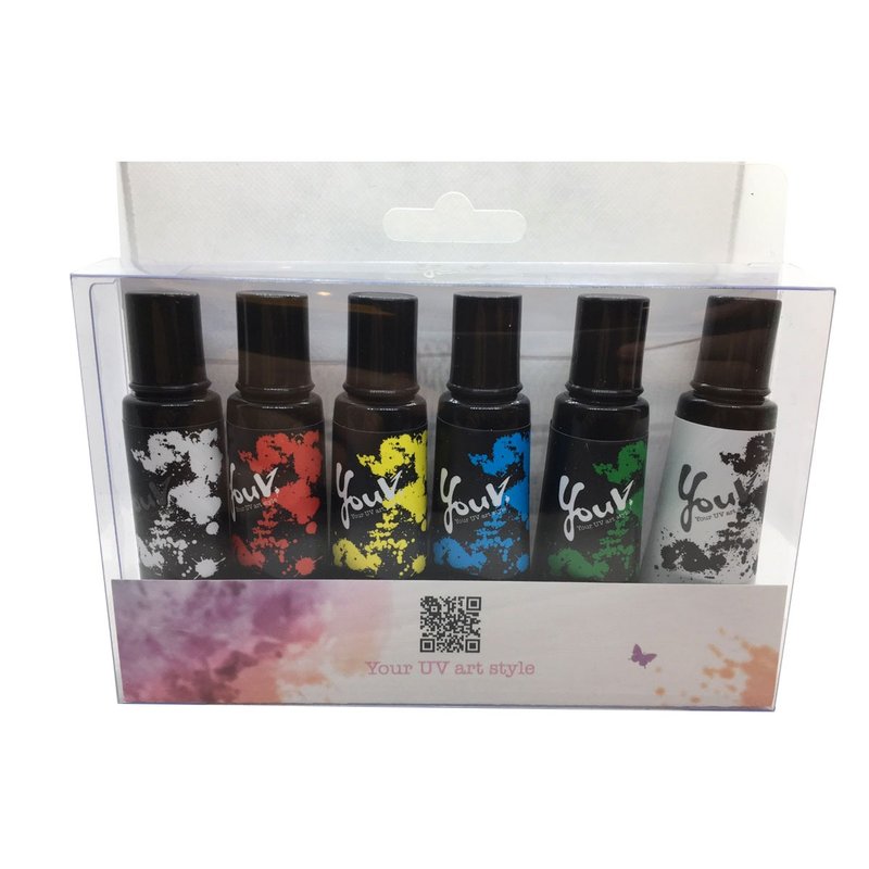 UV彩繪10ML六入套組 - 零件/散裝材料/工具 - 其他材質 多色